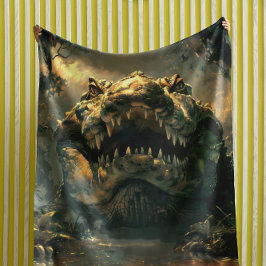 Supercroc: Nightmare Tapestry – Fierce Wall Art Wandkleed