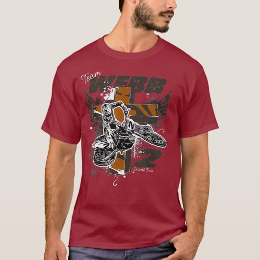 Supercross en Motocross Christelijk kruis T-shirt (Voorkant)