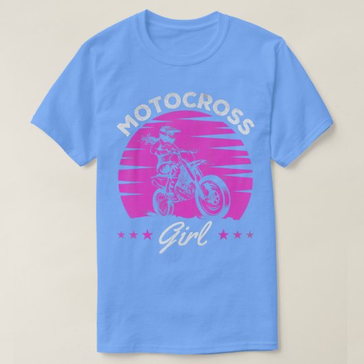 Supercross Girl Dirtbike Girl Enduro Off Road Moto T-shirt (Design voorkant)