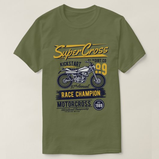 SuperCross-Mannen T-Shirt (Design voorkant)