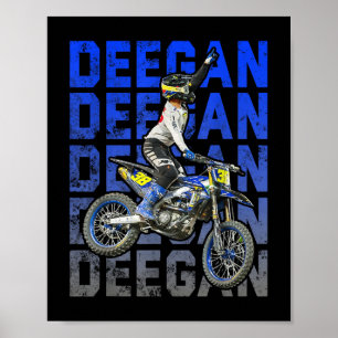 Supercross Motorcross Haiden-Degs-gevaar Halloween Poster