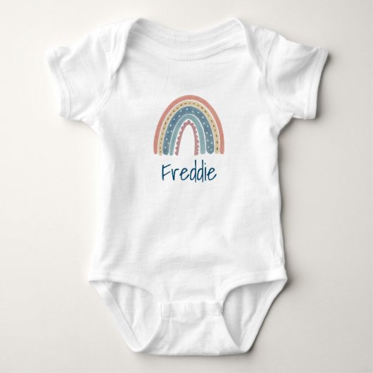 Supercute Boho regenboog Baby Bodysuit (Voorkant)