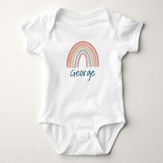 Supercute Boho regenboog Baby Rompertje (Voorkant)