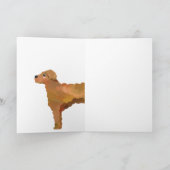 Supercute Persoonlijke Gouden Doodle Kaart (Binnen)