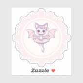 Supercute Pinky Ballerina Bat Sticker (Vel)