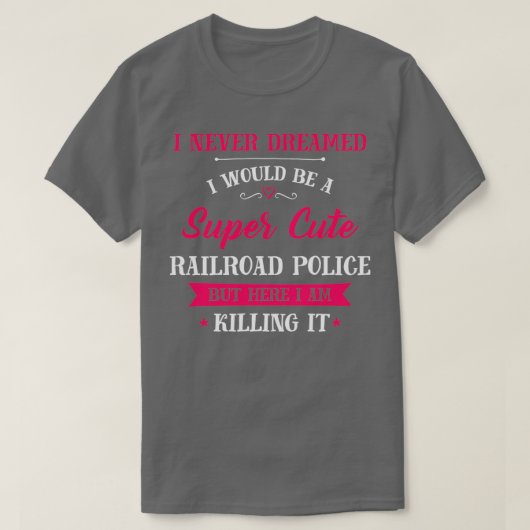 Supercute Railroad Police T-shirt (Design voorkant)