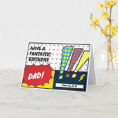 SuperDad Boday-kaart Kaart (Gele Bloem)