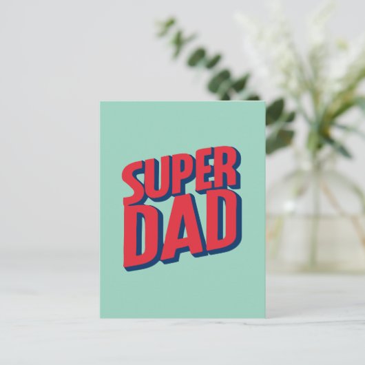 Superdad Briefkaart (Staand voorkant)