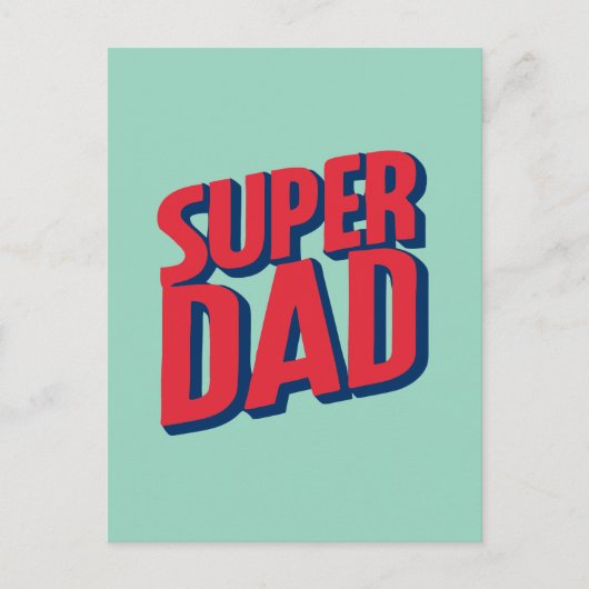 Superdad Briefkaart (Voorkant)