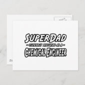 SuperDad...Chemisch ingenieur Briefkaart (Voorkant / Achterkant)