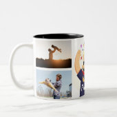 Superdad - Happy Vaderdag Custom Photo Tweekleurige Koffiemok (Links)