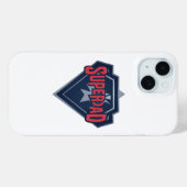 SuperDad Hero Shield Vaderdag iPhone 15 Hoesje (Achterkant (horizontaal))