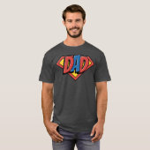 SuperDad houdt van vrienden T-shirt (Voorkant volledig)