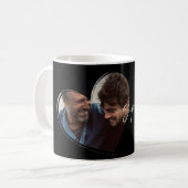 SuperDAD Moderne Foto Zwart Trendy Gift Koffiemok (Voorkant links)
