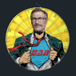 Superdad Naam en Foto  Dartboard Dartbord<br><div class="desc">Verhoog je dart spel met een vleugje persoonlijke flair en een eerbetoon aan de Superdad in je leven! Onze Superdad Naam en Foto Dartboard is de perfecte aanvulling op uw speelkamer, bar of man grot, en biedt een unieke mix van plezier en functie. Dit dartboard is een eerbetoon aan de...</div>