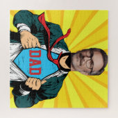 Superdad - Naam en foto  Legpuzzel (Horizontaal)
