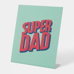 Superdad Reclamebord Met Voetstuk