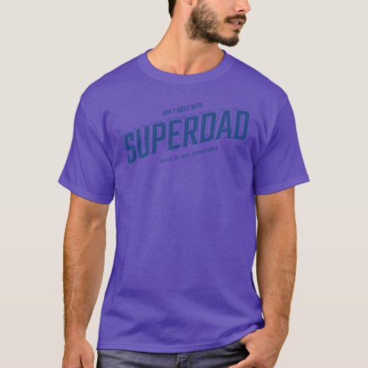 Superdad Retro Super Dad's Day T-shirt (Voorkant)