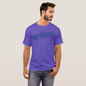 Superdad Retro Super Dad's Day T-shirt (Voorkant volledig)