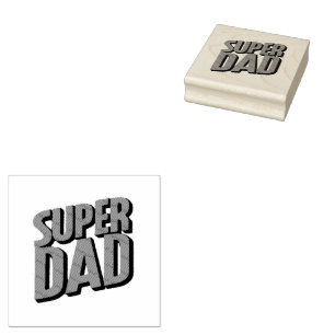 Superdad Rubberstempel