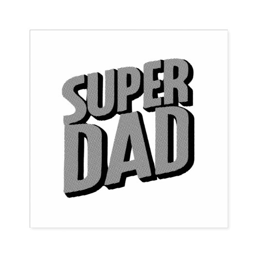 Superdad Rubberstempel (Afrduk)