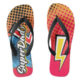 SuperDAD-Vaderdag cadeaustrandsandals flip-flop Teenslippers