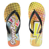 SuperDAD Vaderdag gift strandsandalen  Teenslippers (Voetbed)