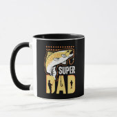Superdad Visgift voor Vaderdag Cadeau Mok (Links)