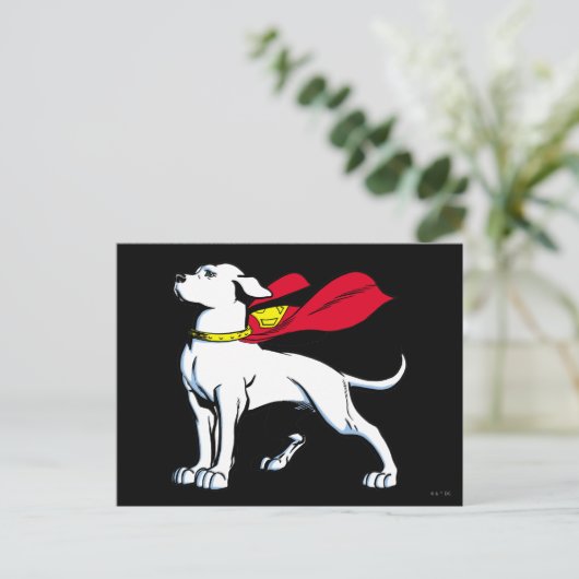 Superdog Krypto Briefkaart (Staand voorkant)