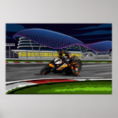 SuperDuke op het racespoor Poster (Voorkant)