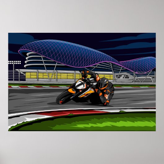 SuperDuke op het racespoor Poster (Voorkant)