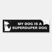 SUPERDUPER DOG BUMPERSTICKER (Voorkant)