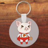 Superduper Piggy Sleutelhanger (Voorkant)