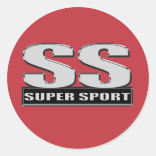 superdupersport rood ronde sticker