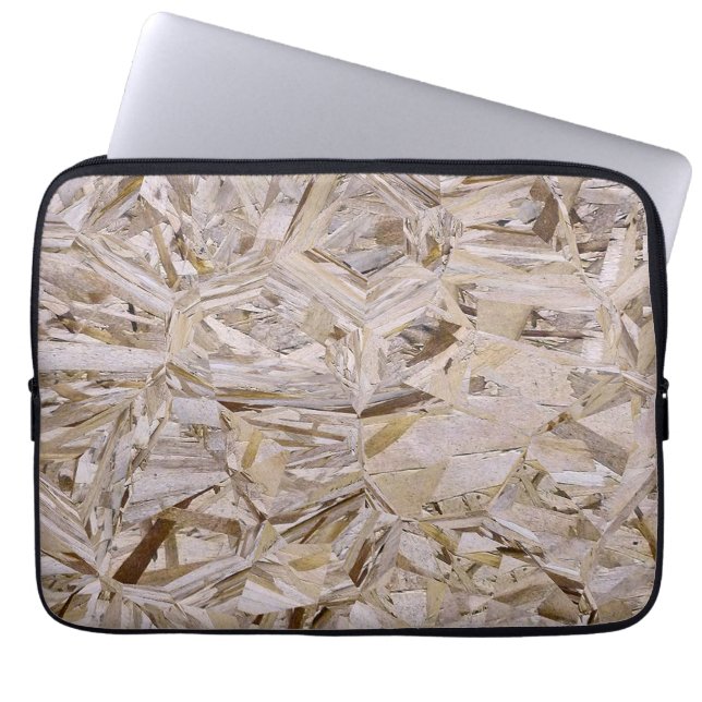 Superdupler OSB-multiplex afdrukken Laptop Sleeve (Voorkant)