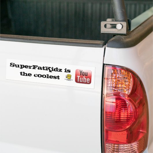 SuperFatKidz Youtube - Bumpersticker (Op Truck)