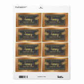  superfijn kalligrafie honingbijenkast jar etiket (Full Sheet)