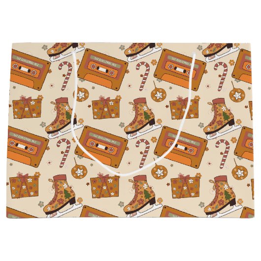 Superfloral Retro Christmas Joy Groot Cadeauzakje (Voorkant)