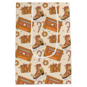 Superfloral Retro Christmas Joy Medium Cadeauzakje (Achterkant)