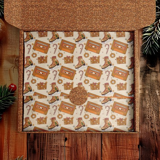 Superfloral Retro Christmas Joy Tissuepapier