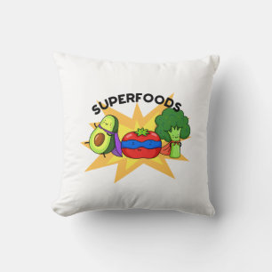 Superfoods Cute Vegetable Pun Kussen
