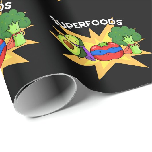 Superfoods Funny Vegetable Pun Cadeaupapier (Rol Hoek)