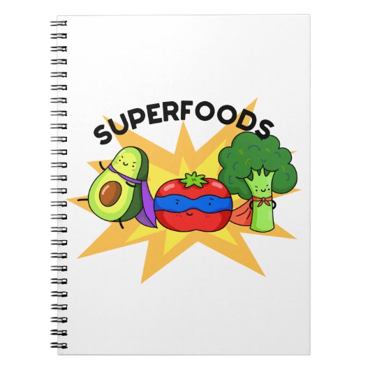 Superfoods Grappige Groente Grap  Notitieboek (Voorkant)