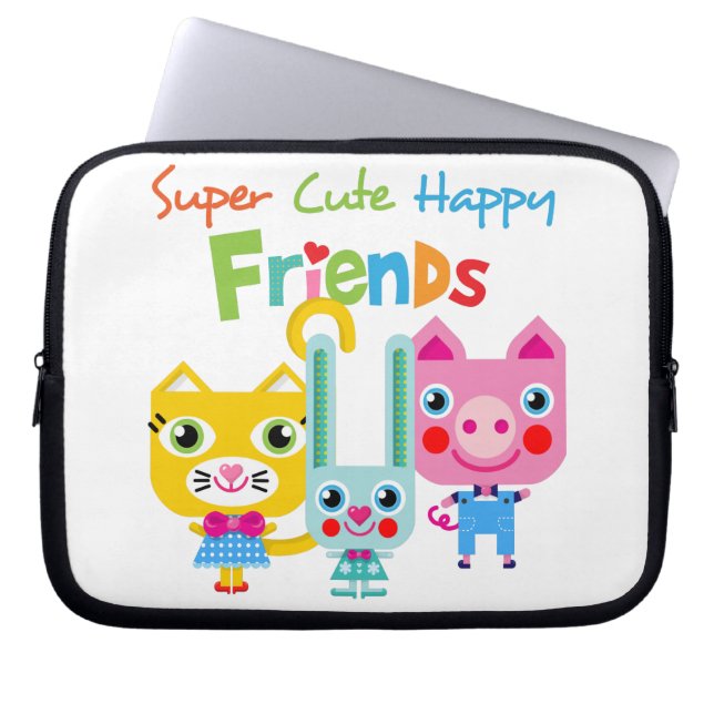 superfriends.png laptop sleeve (Voorkant)