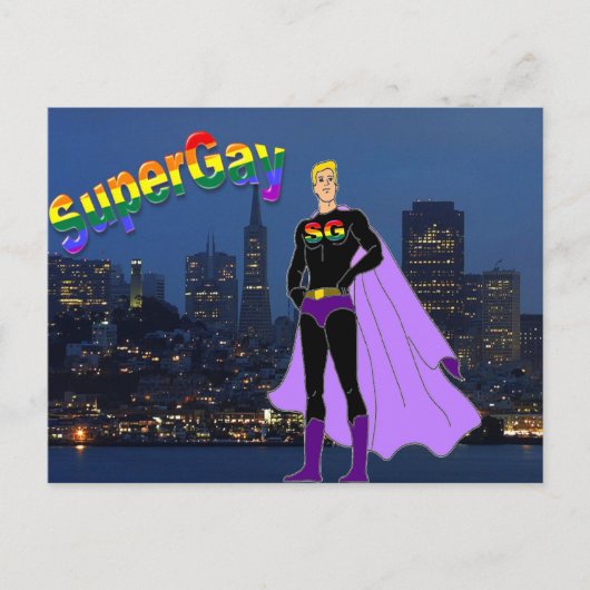 SuperGay San Francisco Briefkaart (Voorkant)
