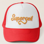 Supergeil German for Geweldige Slang Trucker Hat Pet (Voorkant)