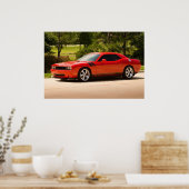 Supergeladen Dodge Challenger Poster (Keuken)