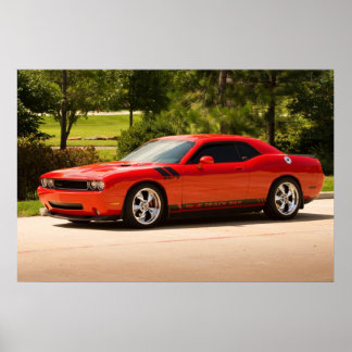 Supergeladen Dodge Challenger Poster