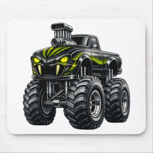 Supergeladen Slangenoog-Monstertruck Muismat