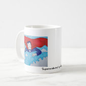 Supergeleider-cartoon Koffiemok (Voorkant links)